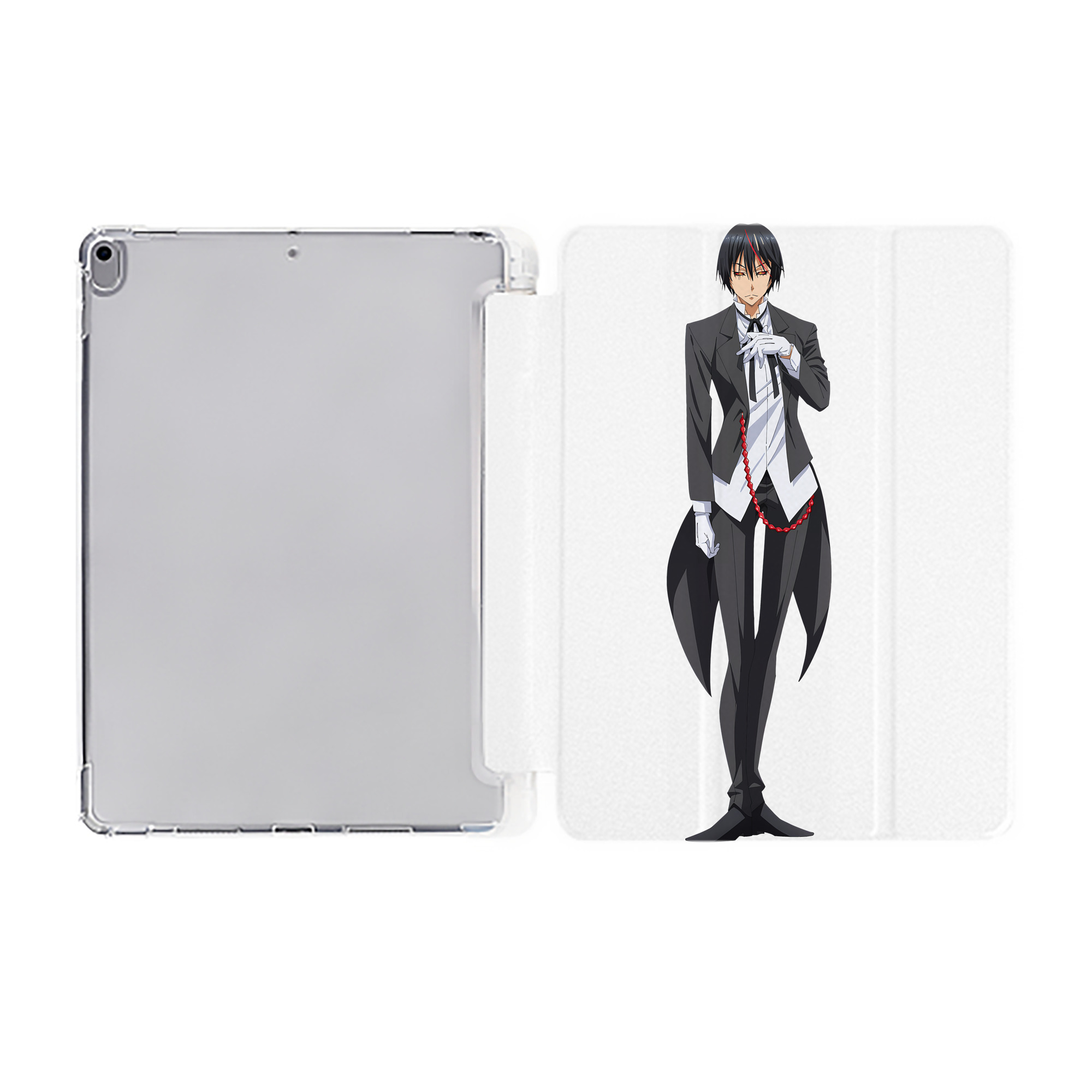 （画像用） 転スラ Regarding Reincarnated to Slime IPad ケース ペン収納付き 三つ折りスタンド PUレザー×シリコン 対応機種9.5/10.5/10.9インチ